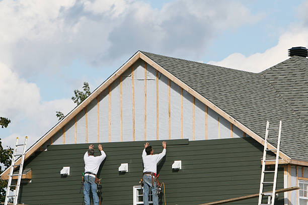 Professional Emergency Siding Repair technician working in Cedar Mountain, NC